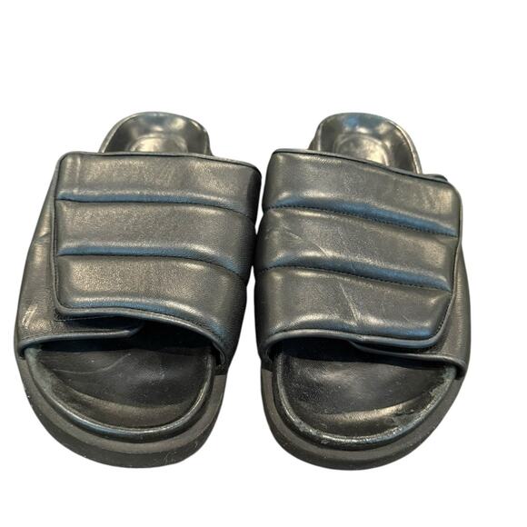 GIA BORGHINI padded-strap open-toe slides Black 38 - Picture 2 of 11